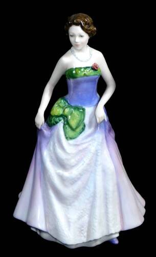 A Royal Doulton Figure Of The Year 1997 Jessica, HN3850, printed marks beneath, 21cm high. (boxed)