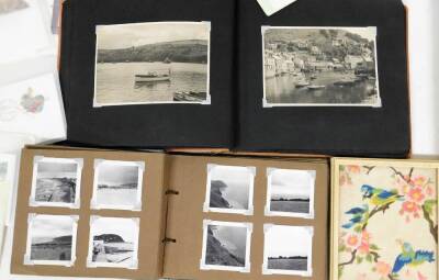 A Gulliver's travel case, 50cm wide, containing a quantity of books, ephemera, etc. early 20thC photographs, photocards, photograph album containing various black and white scenery, various other books and related ephemera, Grannie Gray The British Journa - 4