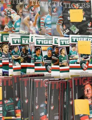 Various Leicester Tigers Rugby Union programmes, to include 2018/2019, 2015/2016, versus Sale Sharks 2015, etc. (a quantity) - 3