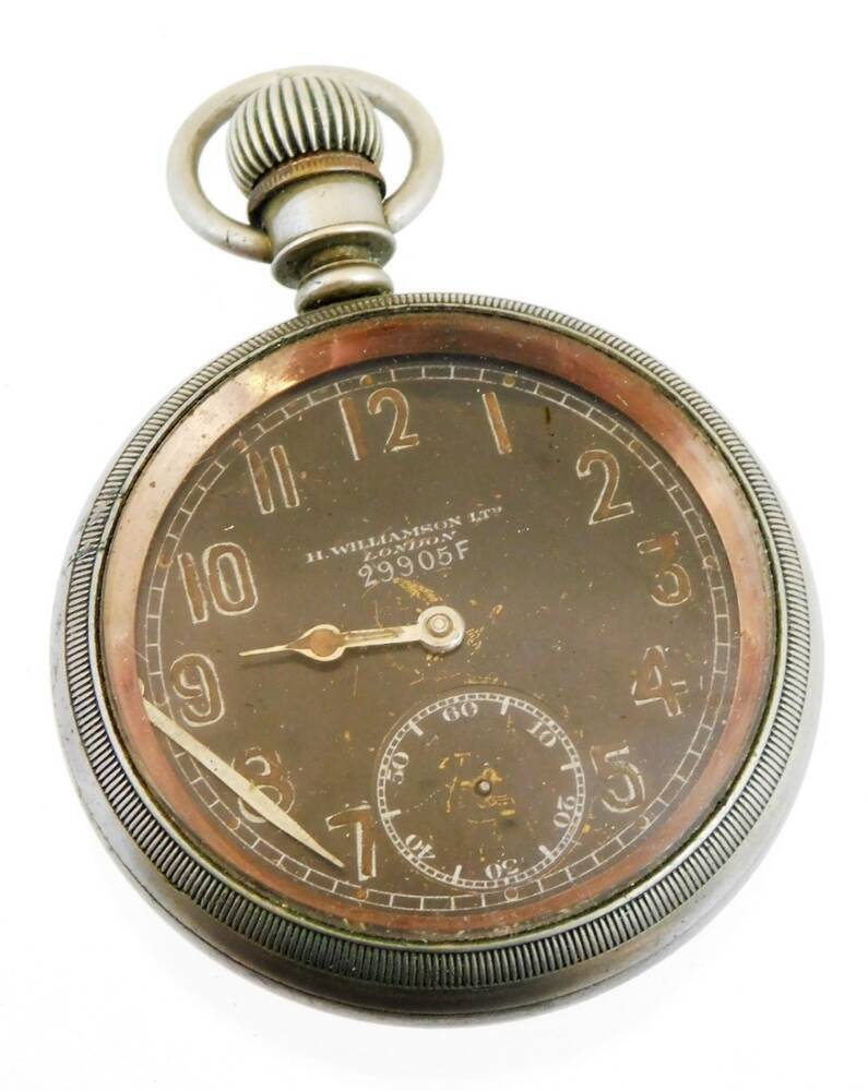 H williamson discount military pocket watch