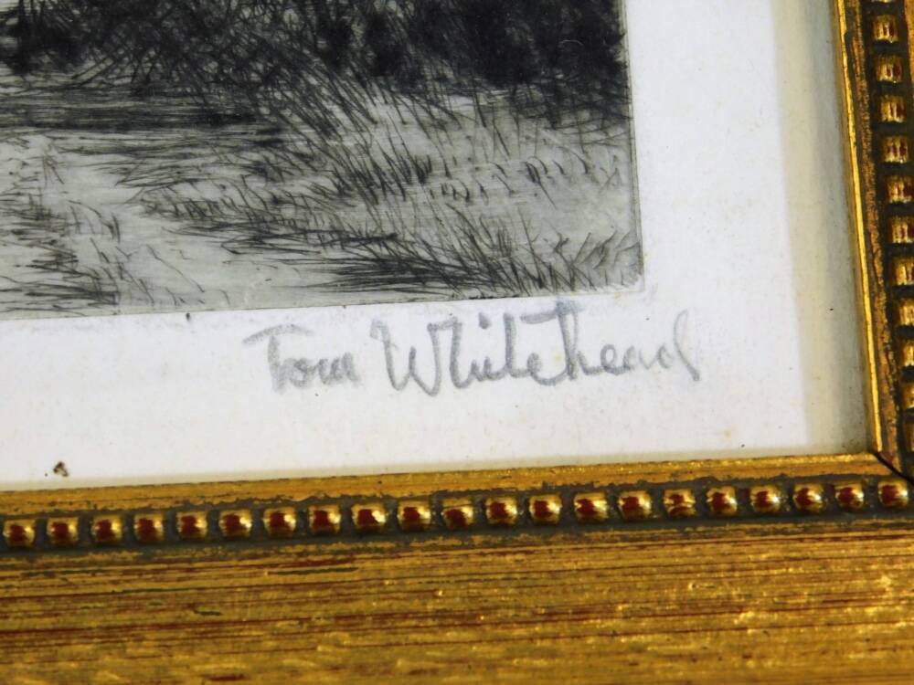 Tom Whitehead 1886 1959 Path Before Gate Hill And Trees Etching tom-whitehead-1886-1959-path-before-gate-hill-and-trees-etching