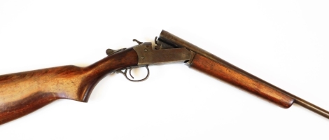 A H.W. Cooey .410 single barrel shotgun, serial No. 73788, walnut stock. NB. A valid shotgun certificate is required to view, bid or collect this weapon.