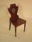 A George III mahogany hall chair