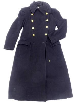 A named WWII British Naval officer's great coat.