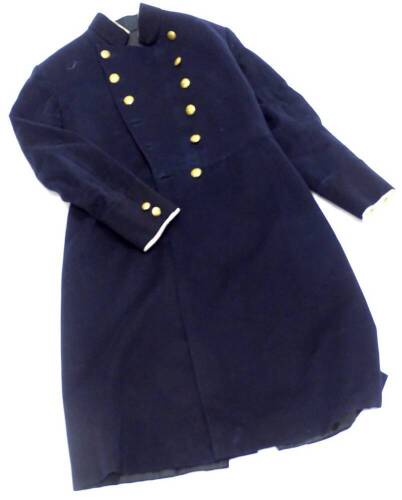 A military style theatre frock coat.