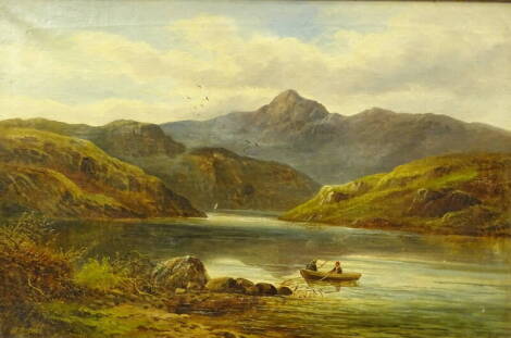 Martin M Jacobi (1839-?). Snowdon from Llyn Llydaw, oil on canvas, signed, titled and dated 1882 verso, 40cm x 60.5cm.