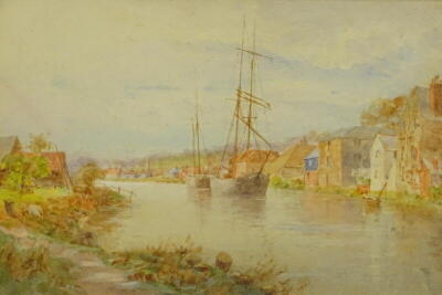 Wilfred Williams Ball (1853-1917). On the Ouse, watercolour, signed, titled and dated 1873, 17.5cm x 26cm.