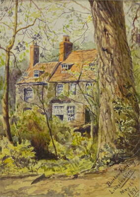 Rachel Mary Harriet Kinnear (1848-1925). Burton Rectory Lincolnshire, watercolour, initialled, titled and dated May 14th 1891, 25cm x 17.5cm, and another dated April 30th 1890. (2) Provenance: The Estate of Miss Rachel Monson.