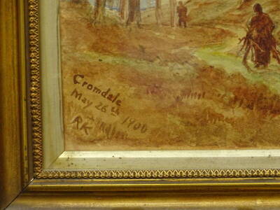 Rachel Mary Harriet Kinnear (1848-1925). Cromdale, watercolour, initialled, titled and dated May 26th 1900, 35cm x 25cm, and another. (2) Provenance: The Estate of Miss Rachel Monson. - 3