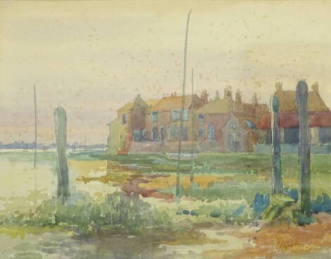 •T.E. Lightfoot (19thC/20thC). Bosham Nr Chichester, watercolour - pair, signed, dated 1928, titled verso, 23cm x 29cm.