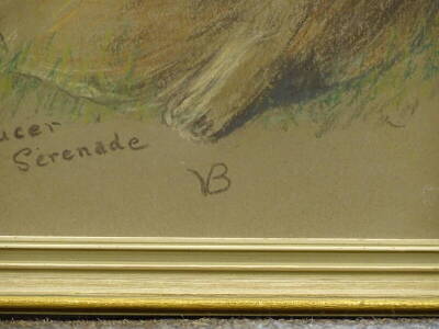 V.B. (20thC). Russel Serenade, Chaucer Serenade, pastels, a pair, initialled and titled, 40.5cm x 54.5cm - 3