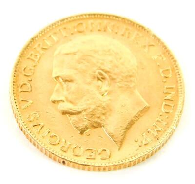 A George V gold full sovereign 1911, 8.0g. - 2