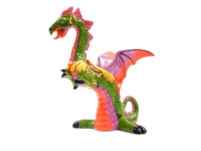 A Lorna Bailey pottery figure of a dragon, limited edition 11/100, printed and painted marks, 27.5cm high. - 2