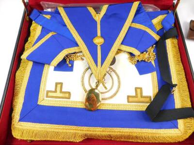 Masonic jewels and regalia, including Londonderry Lodge No 2039., Durham RMBI, and Masonic Trust For Girls and Boys., cufflinks and tie pins, aprons, gloves and ephemera. (a quantity) - 3