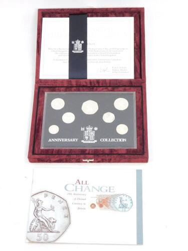 A Royal Mint United Kingdom Silver Anniversary Collection, of silver proof coins 1996, boxed with certificate.