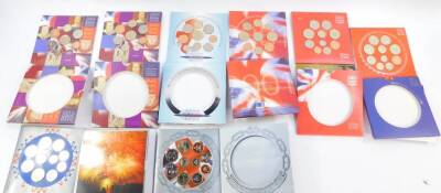 United Kingdom brilliant uncirculated coin collections, comprising 2000 - 2001., 2002 (x2)., 2003 - 2006. (8)