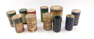 Edison Amberol and Blue Amerbol cylinder records, together with others. (9)