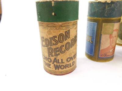 Edison Amberol and Blue Amerbol cylinder records, together with others. (9) - 2