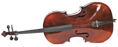 A 20thC Rosetti Stradivarius model cello, with one piece back, 103cm high. - 2