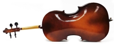 A 20thC Rosetti Stradivarius model cello, with one piece back, 103cm high. - 4