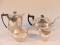 A Viners silver plated semi-fluted tea set of four pieces