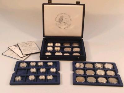 A collection of proof silver ?1 coins (9)