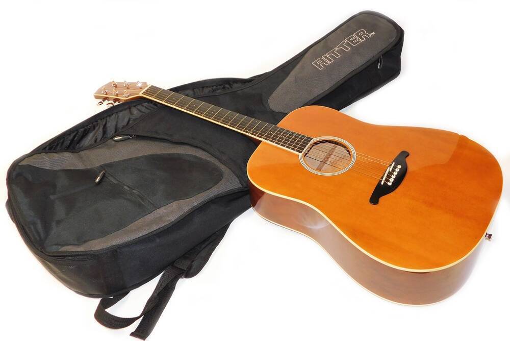 An SX Custom six string acoustic guitar, DG26/BN number