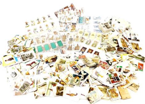 Various cigarette trade and other cards, playing cards, John Player and Sons enlarged Artillery In Action, Types Of Horses, Sarony Links with the Past part set, Carreras, etc. (a quantity)