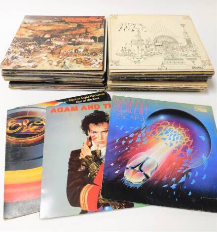 Various records, popular music, 33rpm, etc. to include Duran Duran, Adam and The Ants, Foreigner, The Communards, Ultravox The Collection, The Sweet's Biggest Hits, Bette Midler, Marc Bolan and T Rex, various other T Rex, Procal Harum, The Best of Cream, 