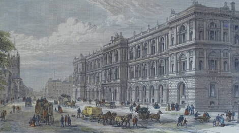 Illustrated London News. The New Home and Colonial Offices, Parliament Street, Westminster, 22cm x 35cm.