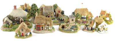 A collection of Lilliput Lane cottages, to include