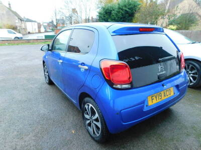 A Citroen C1 hatchback, 1.0 VTi 72 Flair 5dr ETG Registration FY19 ACO, only 103 miles recorded, blue, automatic, petrol, first registered 6th March 2019To be sold upon instructions from the executors of Ann Close (Dec'd) - 4