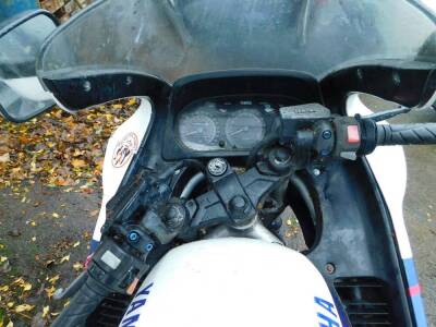 A Yamaha FJ1200 motorcycle, Registration J598 BUY, 48,559 recorded miles. - 2