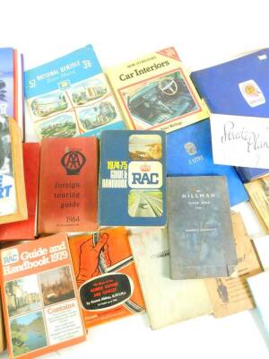 Workshop manuals and handbooks, to include Humber Cars., Austin Three Litre., AA and RAC Members handbooks., Jackie Stewart. Winning Is Not Enough, The Autobiography., etc. (a quantity) - 3