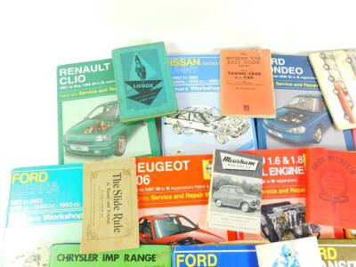 Haynes workshop manuals, to include Volvo 340 and 360., Ford Sierra and Mondeo., Nissan Primera., Ford 1.6 and 1.8 diesel engines Transits., and further instruction books and books of motoring interest. (a quantity) - 2