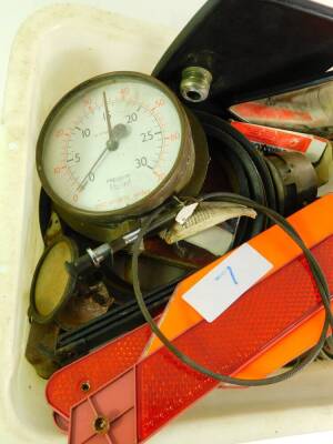 An altitude gauge, a Record RPM gauge, further gauges, mirrors, fan belts, etc. (a quantity) - 2