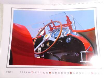 A Lotus Esprit limited edition calendar, Ferrari 1993 calendar and a Classic Motorsport calender 1993. (3) - 4