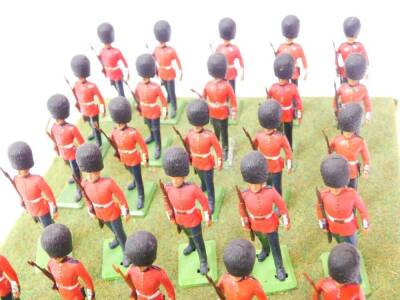 A set of Britains Grenadier Guards, board mounted. (33) - 3