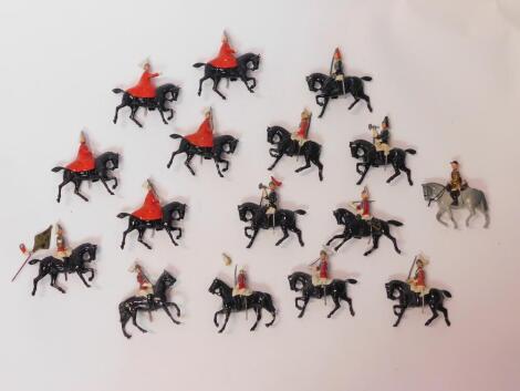 Britains lead figures mounted on horseback, including Household Cavalry. (a quantity)