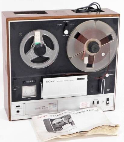 A Sony TC355 solid state tape recorder. N.B. This lot is sold on behalf of the Rotary Club of Grantham.