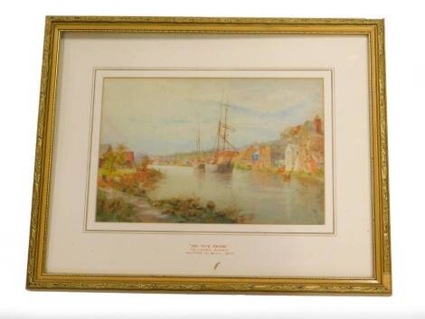 Wilfred Williams Ball (1853-1917). On the Ouse, watercolour, titled on mount and dated 1873, 17.5cm x 26cm.