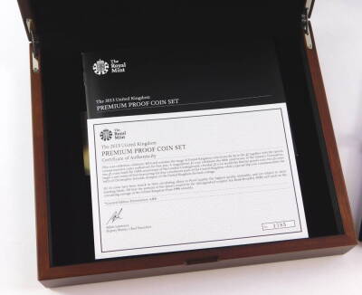 A Royal Mint United Kingdom 2013 Premium Proof Coin set, cased and boxed, with certificate. - 3