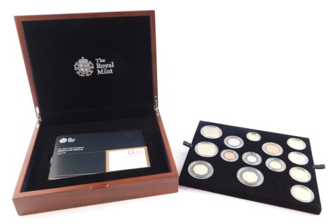 A Royal Mint United Kingdom 2015 Premium Proof Coin Set, cased and boxed, with certificate.