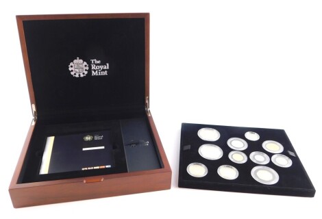 A Royal Mint United Kingdom 2012 Premium Proof Coin Set, cased and boxed, with certificate.