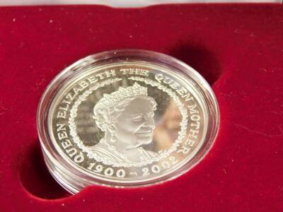 A Royal Mint commemorative crown, for the Royal Wedding of Price William Of Wales to Miss Catherine Middleton 2011, The Queen's Golden Jubilee 2002 commemorative silver medal, the silver proof memorial crown for Her Majesty Queen Elizabeth The Queen Mothe - 2