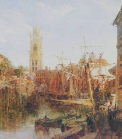 After E J Niemann (1813-1876). The Boston Stump, limited edition print 61/1000, 42.5cm high, 38.5cm wide.