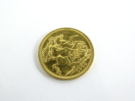 An Elizabeth II full gold sovereign 1964, 8.0g.