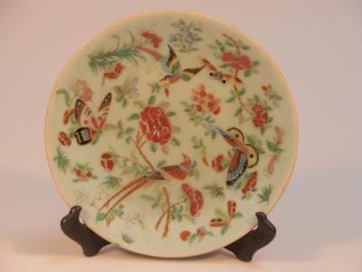 A celadon cabinet plate