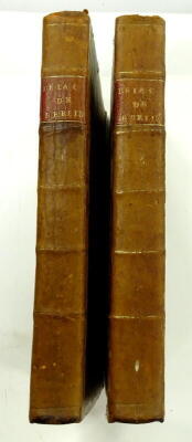 Mirabeau (Honoré Gabriel Riquetti, Comte de) Histoire Secrète De La Cour De Berlin, ou Correspondance D'un Voyageur François, 2 vol., contemporary half calf over marbled boards, 8vo, 1786-87.