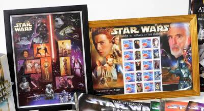 Various Star Wars collectables, Star Wars Trilogy unopened box set, The Official Star Wars Fact File, blister pack stationary set, Official Annual 1999, playing cards, Solo unopened CD, other videos, etc. (a quantity) - 2